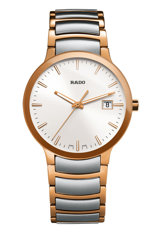 Rado Centrix White Gold Plated  By Malabar Watches