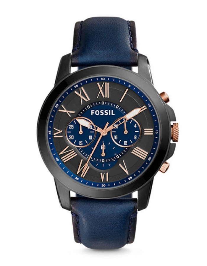 Fossil Grant Blue By Malabar Watches