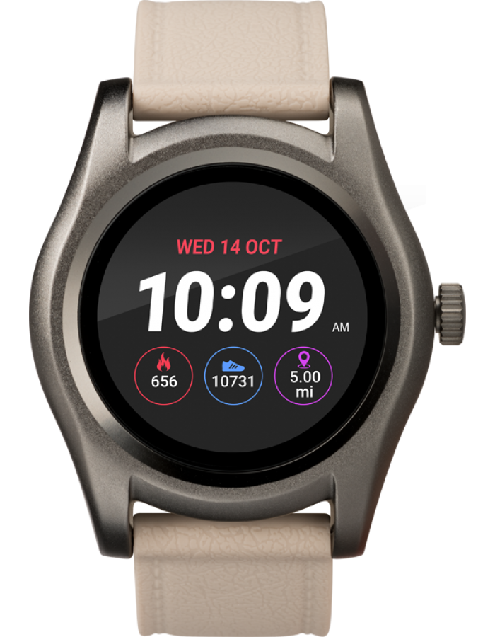Timex iConnect Round Smartwatch Beige